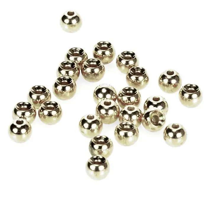 Jen Po Omezenou Doba GIANTS FISHING Hlavičky stříbrné - Beads Nickel 4,6 mm/100 ks