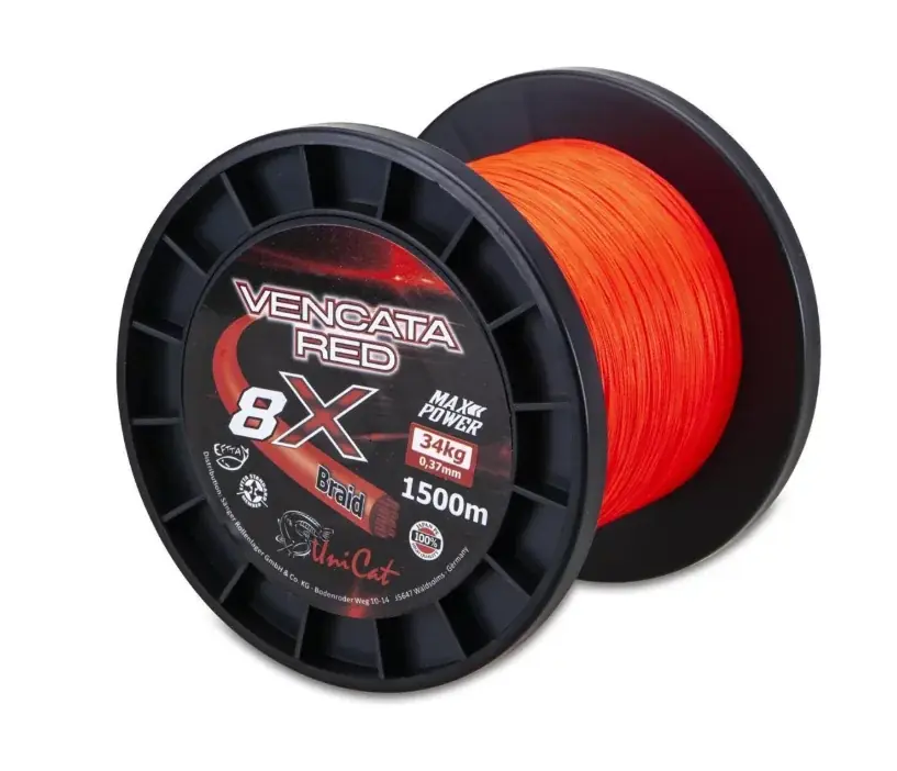 Akční Nabídka Uni Cat 8X Vencata Red 0,37mm 34kg 1500m
