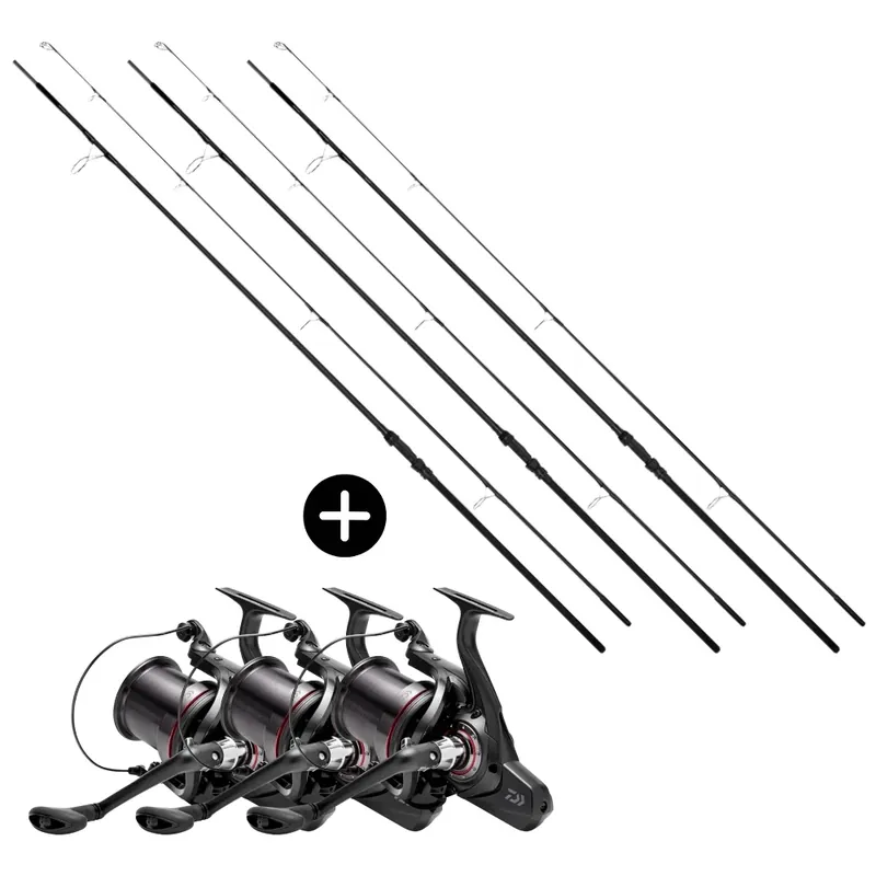 Daiwa Luxus Karpfen Sets 3x Infinity X45 Carp 13ft 3,75lbs + 3x Whisker 45 SCW QD-DT Nejlepší Cena