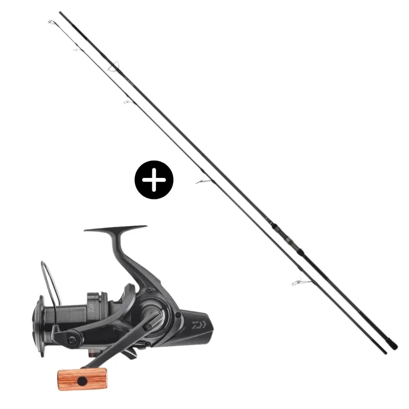 Výprodej Daiwa Karpfen Profi Set Emblem XT X45 Karpfenrute 12ft 3,25lbs + Emblem 45 SCQ QD SD Weitwurfrolle