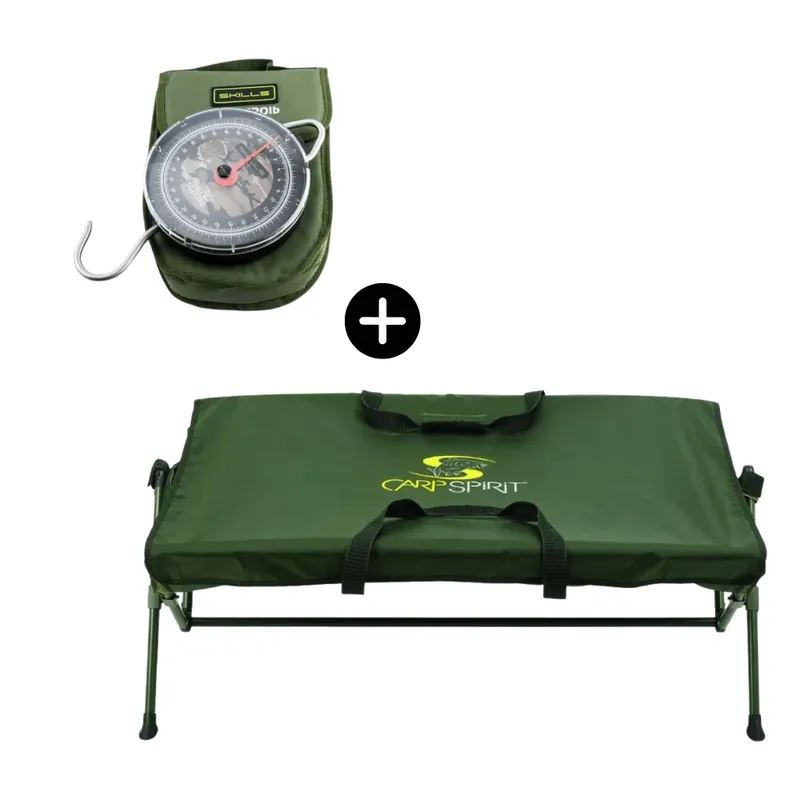 Carp Spirit Carp Care Set Cradle + Skills Waage 54kg Levný