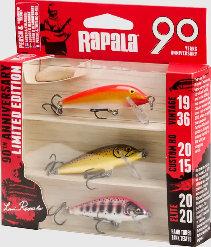 Rapala Wobbler Set 90 Years Countdown Sinkend 5cm Forelle Barsch Zlevněný
