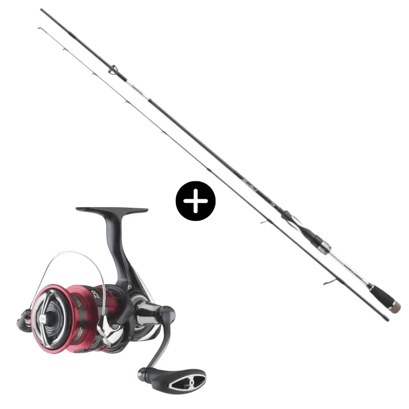 Speciální Cena Daiwa Spinnfischen Set Silver Creek Spin 220cm 5-21g + Daiwa Ninja LT 2500 Forelle Barsch