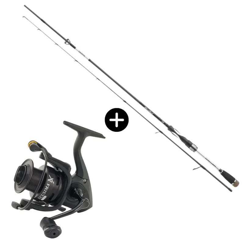 Daiwa Spinnfischen Set Silver Creek UL Spin 220cm 3-14g + Ryobi Ecusima AX 2000 Forelle Barsch Omezená Nabídka
