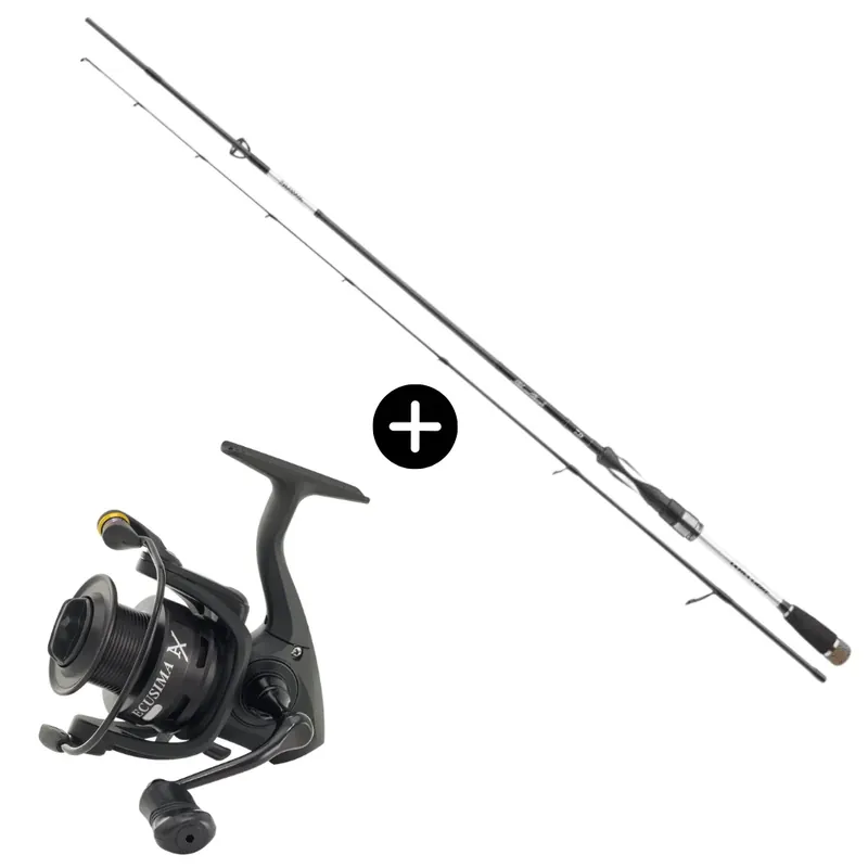 Novinka Daiwa Spinnfischen Set Silver Creek UL Spin 235cm 3-14g + Ryobi Ecusima AX 2000 Forelle Barsch