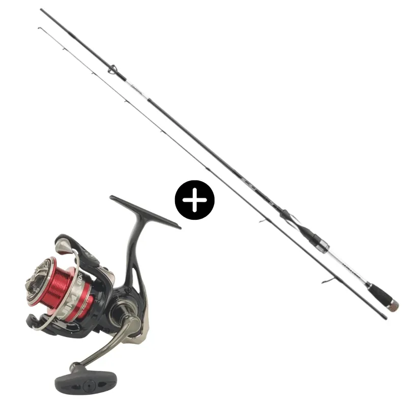 Sezónní Sleva Daiwa Spinnfischen Set Silver Creek UL Fast Spoon 180cm 1-6g + WFT Ajima 800 Forelle Barsch