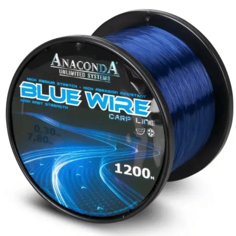 Ověřený Anaconda Blue Wire dark blue 0,30mm 1200m 7,8kg