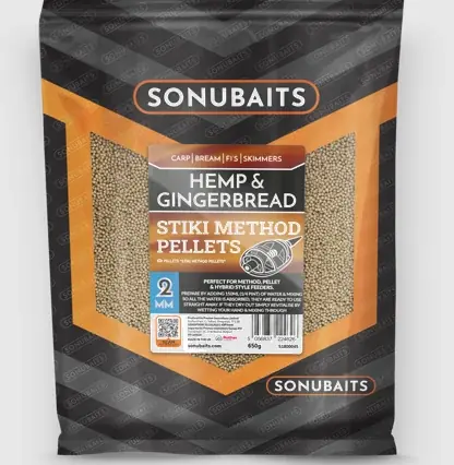 Omezená Nabídka Sonubaits Stiki Pellets Hemp&Gingerbread 2mm 650g