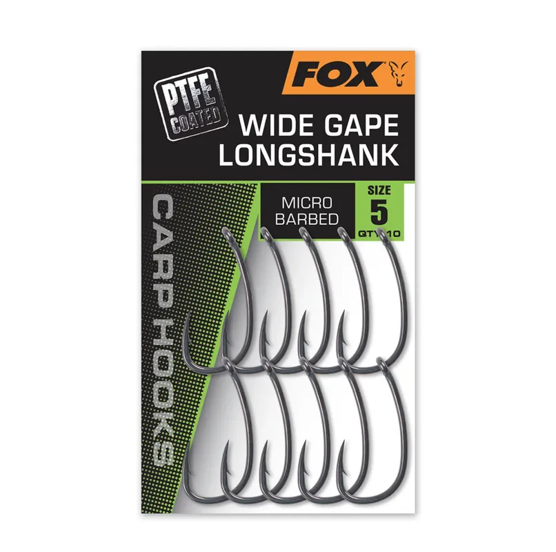 Fox Wide Gape Long Shank - 6 Výprodej