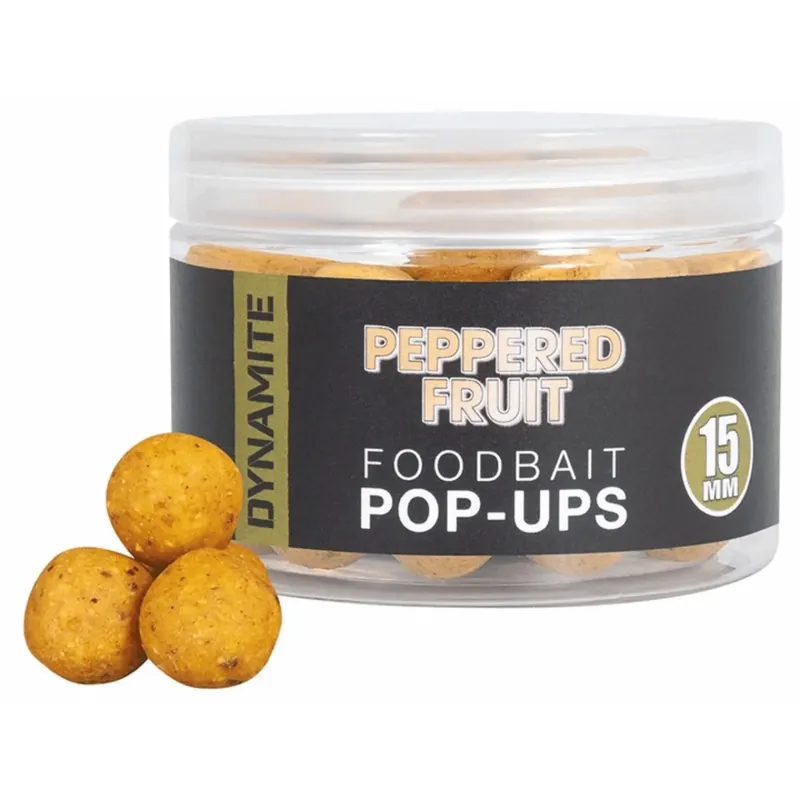 Dynamite Baits Peppered Fruit Food Popup 15mm Časově Omezené