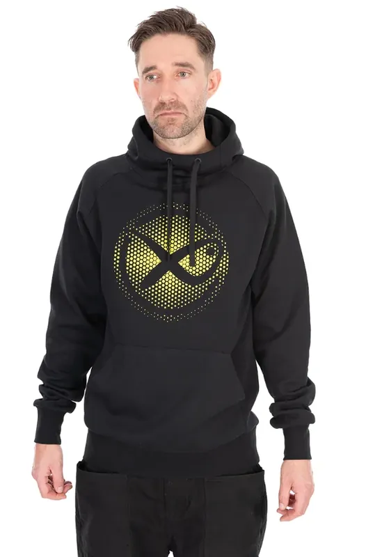 Omezená Nabídka Fox Matrix Large Fade Logo Hoody Black/Lime XL