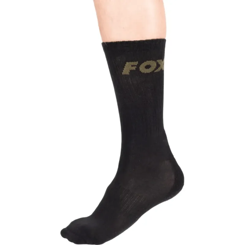 Fox Black Socks 3-Pack Gr 40-43/UK 6-9 Aktuální