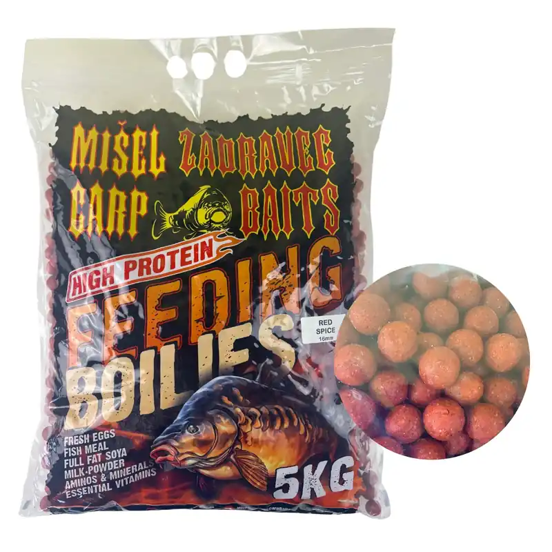 Hit Sezóny Zadravec Baits High Protein Boilies Red Spice 16mm 5kg