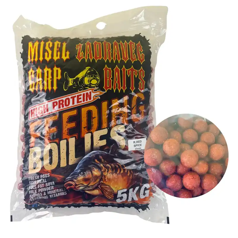 Dokud Zásoby Vydrží Zadravec Baits High Protein Boilies Red Spice 20mm 5kg