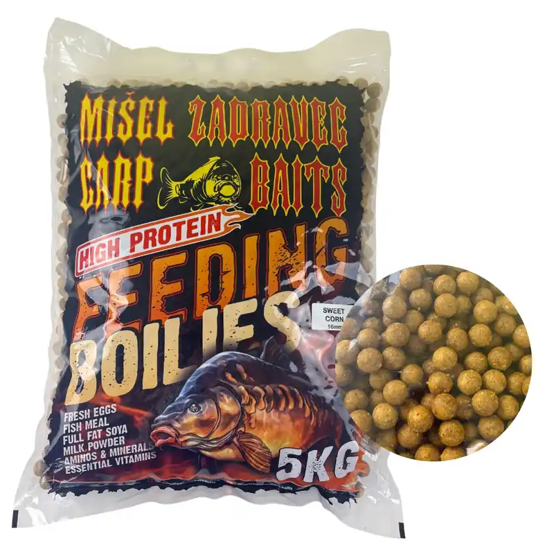 Must-Have Zadravec Baits High Protein Boilies Sweet Corn 16mm 5kg