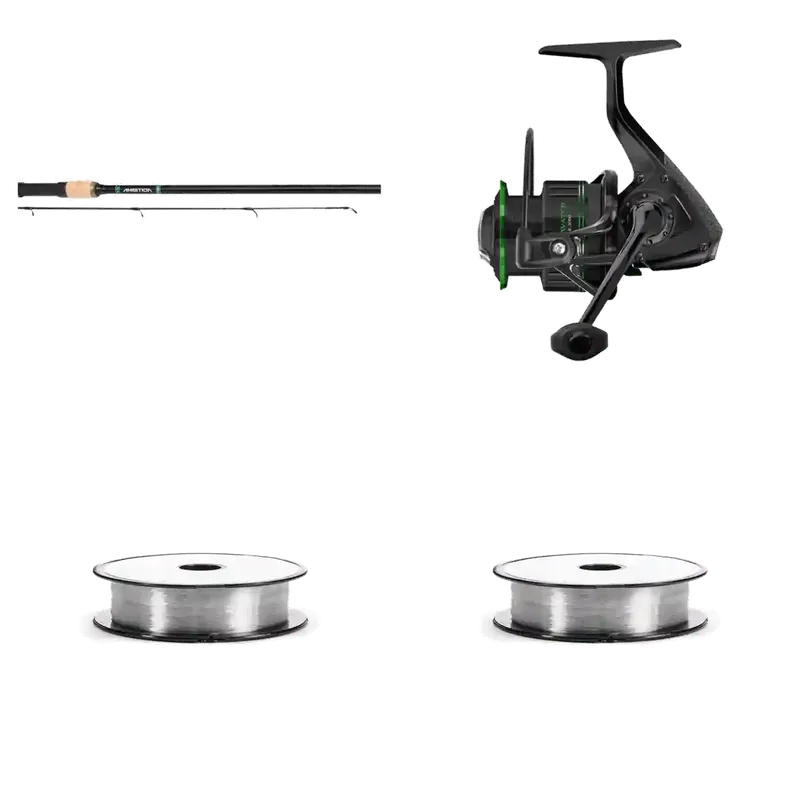 Match und Float Set Zebco Ambition Float 330cm 45g + Cormoran Cross Water 5 PiF 3000 + 2x Go Fish Mono 0,20mm 150m Zlevněný