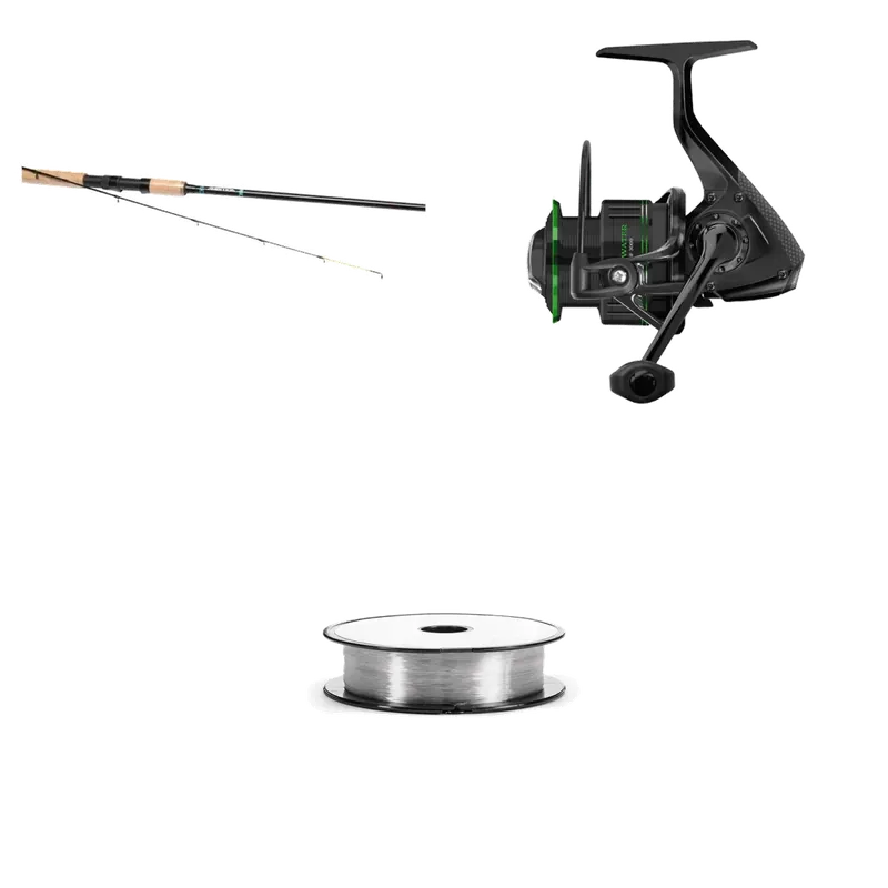 Sezónní Sleva Method Feeder Set Zebco Ambition Feeder 330cm 45g + Cormoran Cross Water 5 Pif 3000 + Go Fishi Mono 0,28mm 150m