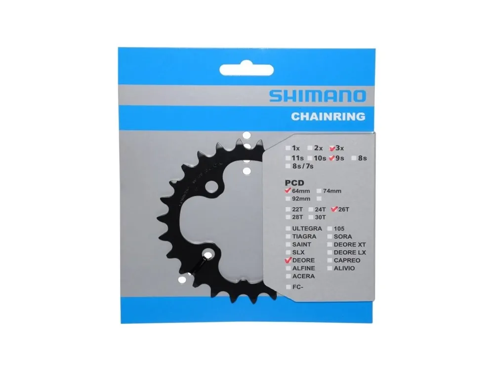 Super Cena převodník 26z Shimano Deore FC-M590 3x9 4 díry