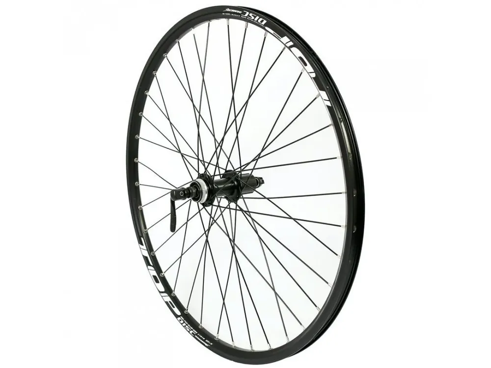Levný kolo zapletené 26" 559-19 Top Disc zadní 36 děr RU Centerlock černé