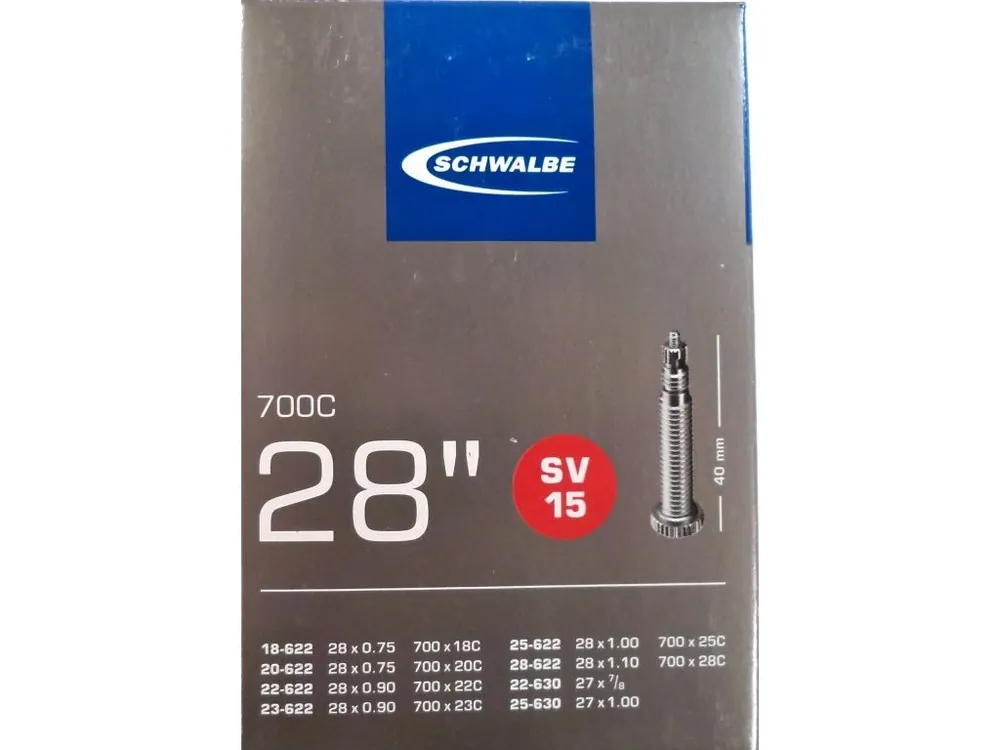 duše SCHWALBE SV15 28"x 3/4-1.10 (18/28-622) FV/40mm Nakupujte Hned