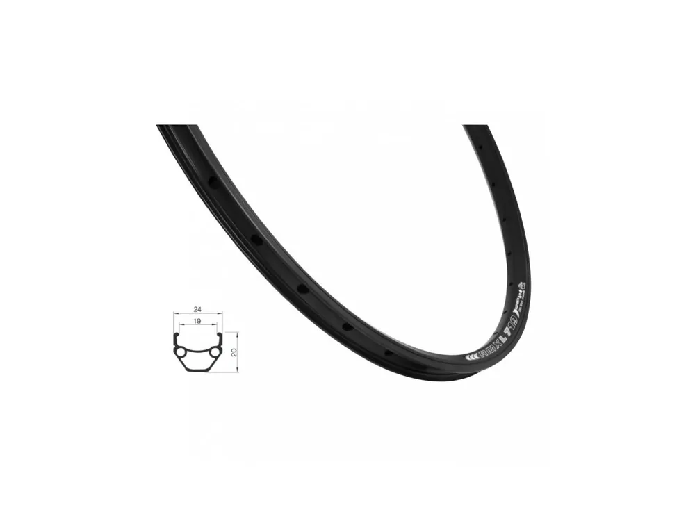 Víkendová Akce ráfek REMERX DRAGON 719 DISC 559x19 36děr černý nýt