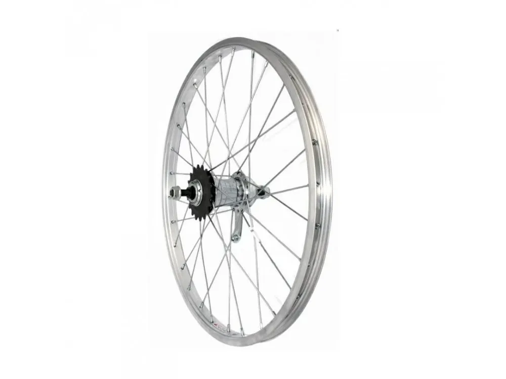 kolo zapletené s torpédem Velosteel 26" 590-21 zadní 36 děr stříbrné Cenově Výhodný