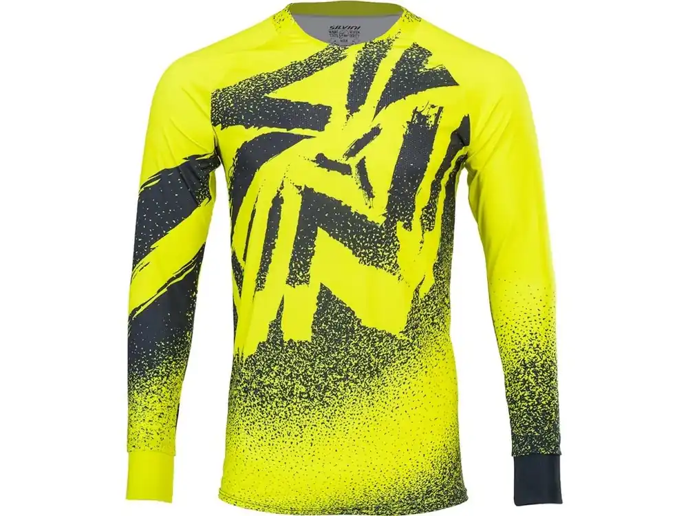 Pánský enduro dres dlouhý rukáv Silvini Cortino Neon/Black Značkový
