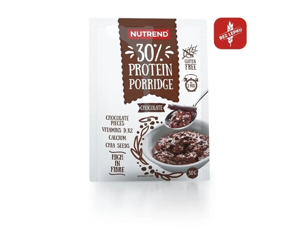Sleva kaše Nutrend Protein Porridge 5x50g čokoláda