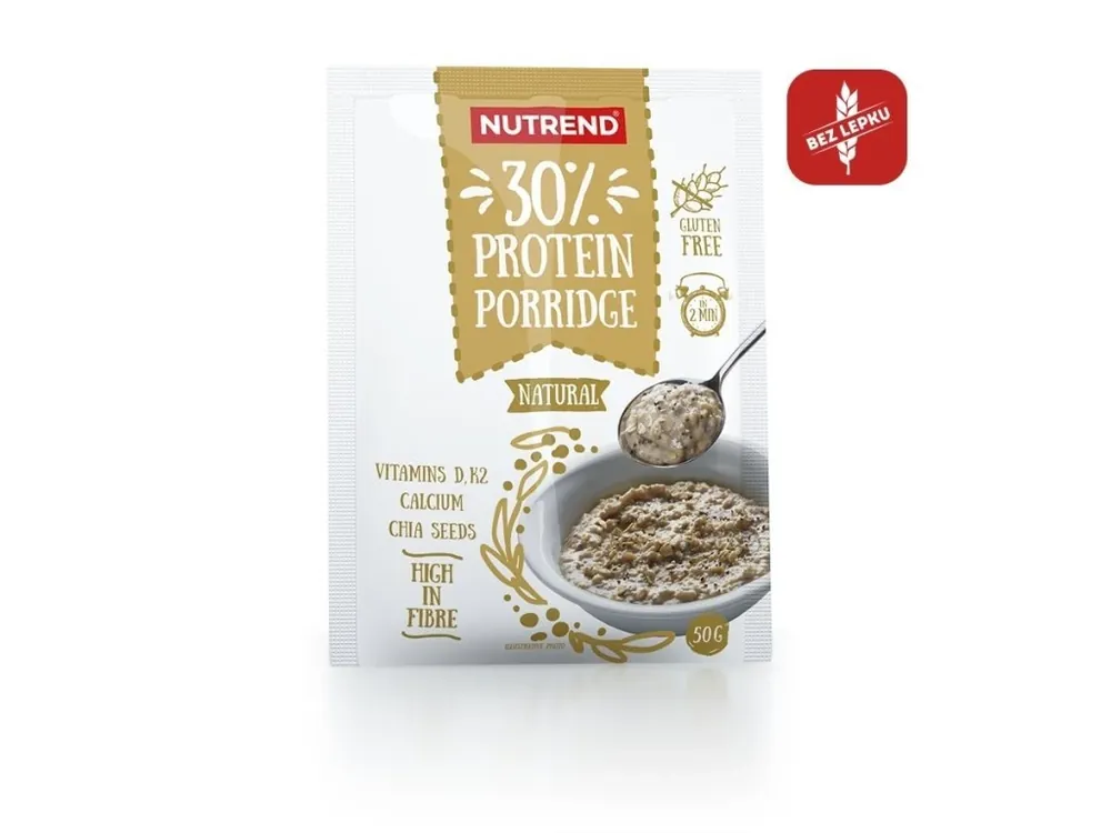 Vysoce Kvalitní kaše Nutrend Protein Porridge 5x50g natural