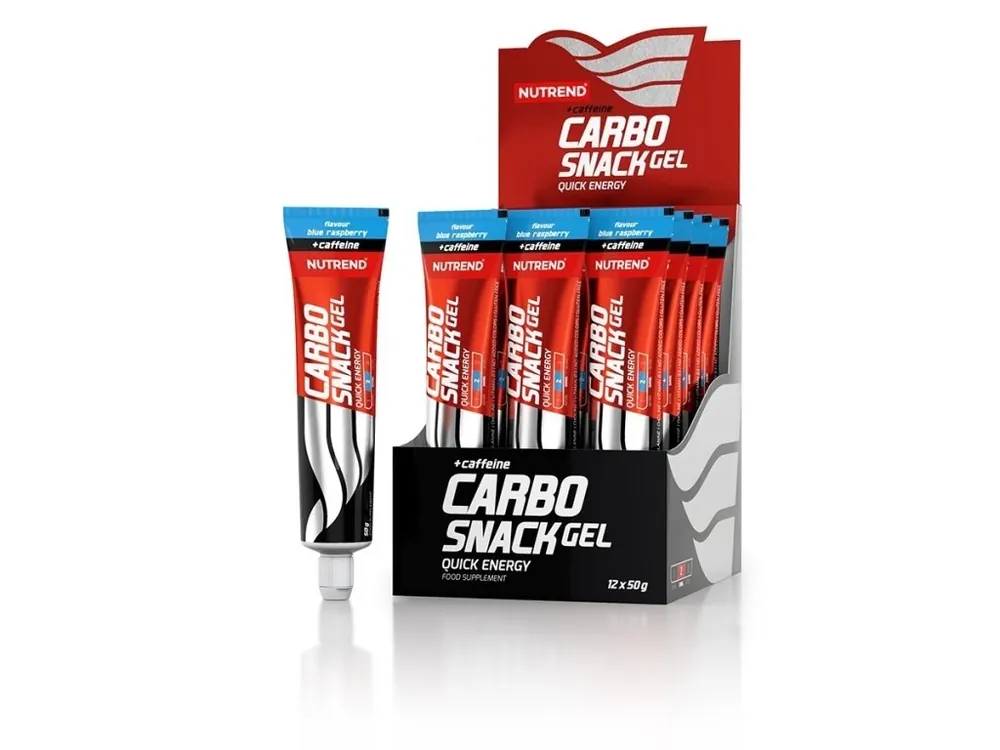 Vrácení Zdarma gel Nutrend Carbosnack MALINA MODRÁ caffeine tuba