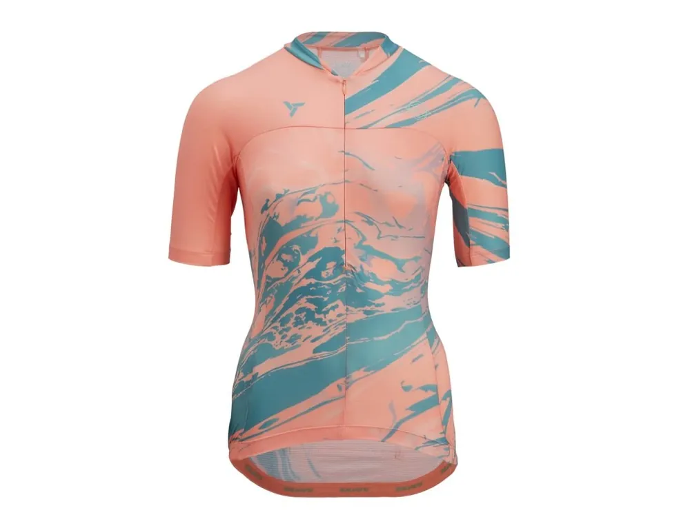 Cyklistický dámský dres Silvini Catirina coral/green Speciální Cena