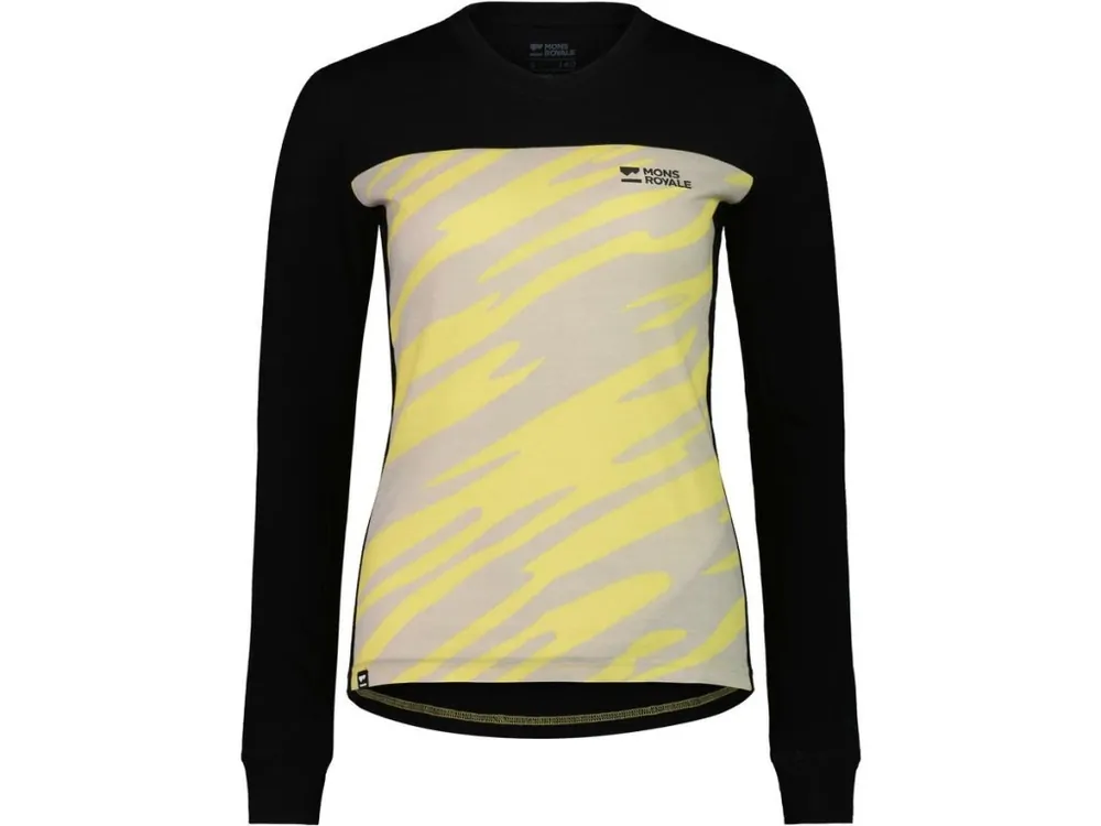Cenová Bomba Dámské funkční bajkový dres Mons Royale Redwood enduro VLS WMNS limeligh camo/black