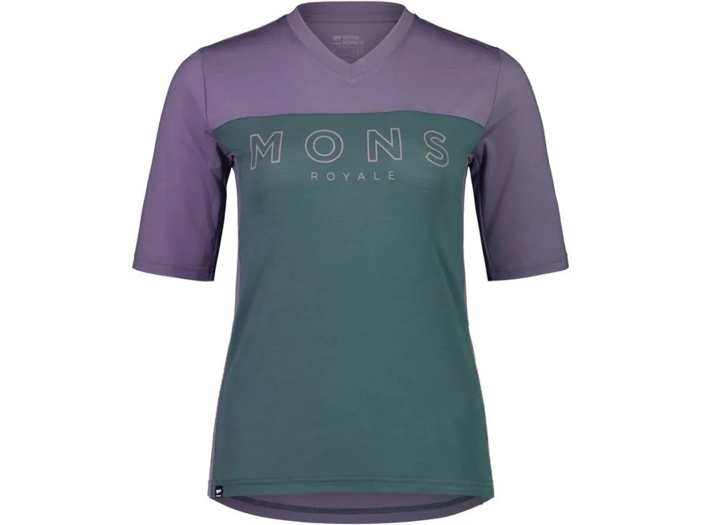 Dámské funkční bajkový dres Mons Royale Redwood enduro VT WMNS thistle/burnt sage Nejprodávanější