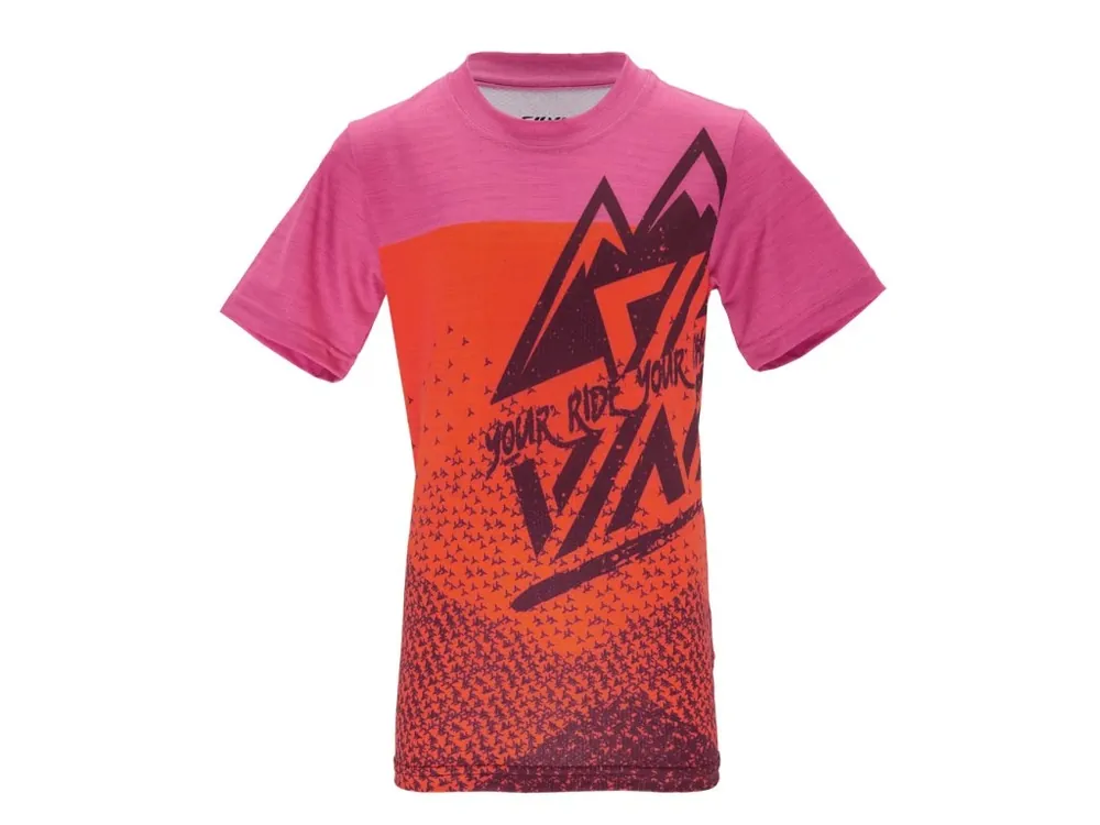 Finální Výprodej Cyklistické dětské dresy Silvini Denni CD2283 orange/fuchsia