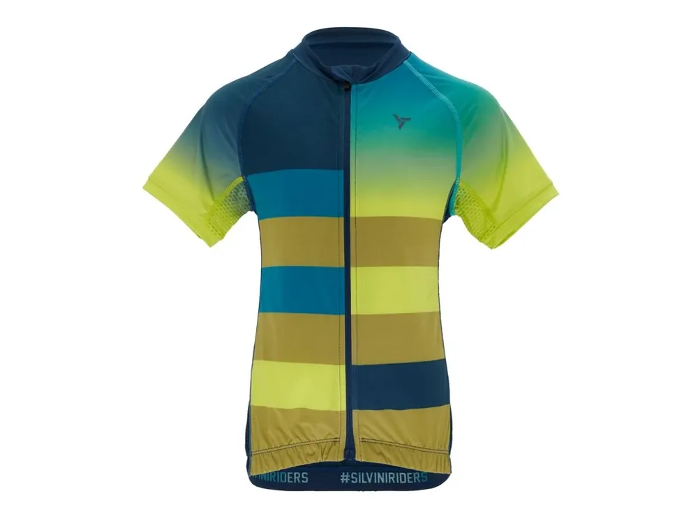 Oblíbený Cyklistické dětské dresy Silvini Mazzani CD2284 navy/lime