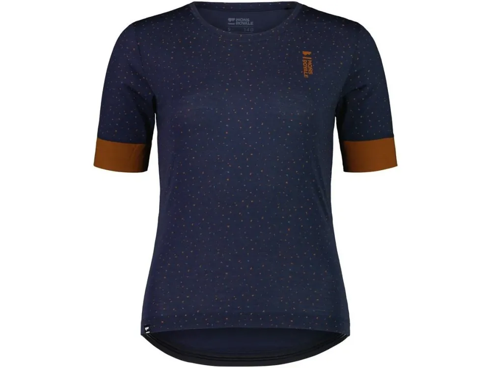 Dámské funkční triko Mons Royale Cadence Tee WMNS Midnght Terrazzo Odeslání Ihned