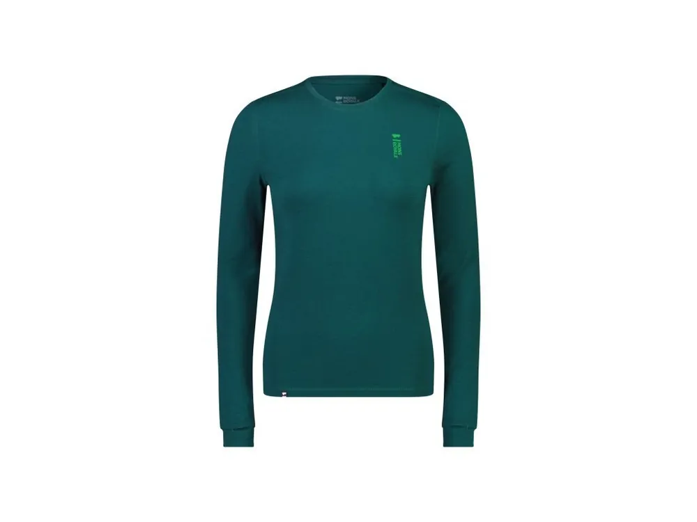 Merino triko Mons Royale Cascade Flex 200 LS WMNS evergreen Jen Po Omezenou Doba