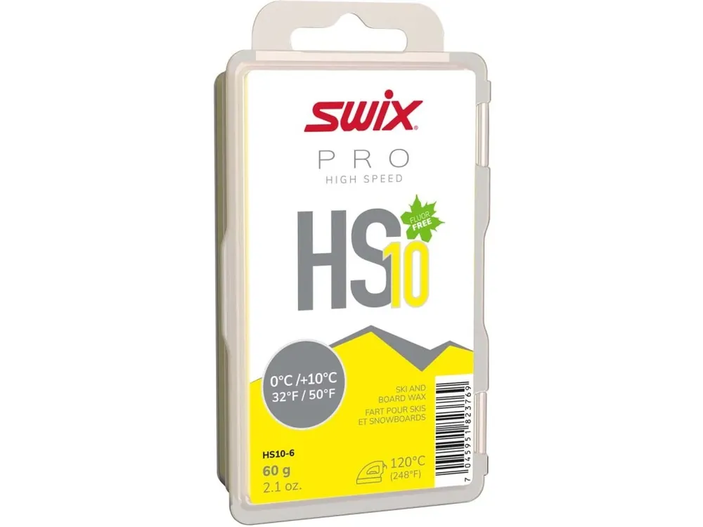 Skluzný vosk Swix High Speed, HS10 žlutý 0/+10°C,60g Hit Sezóny