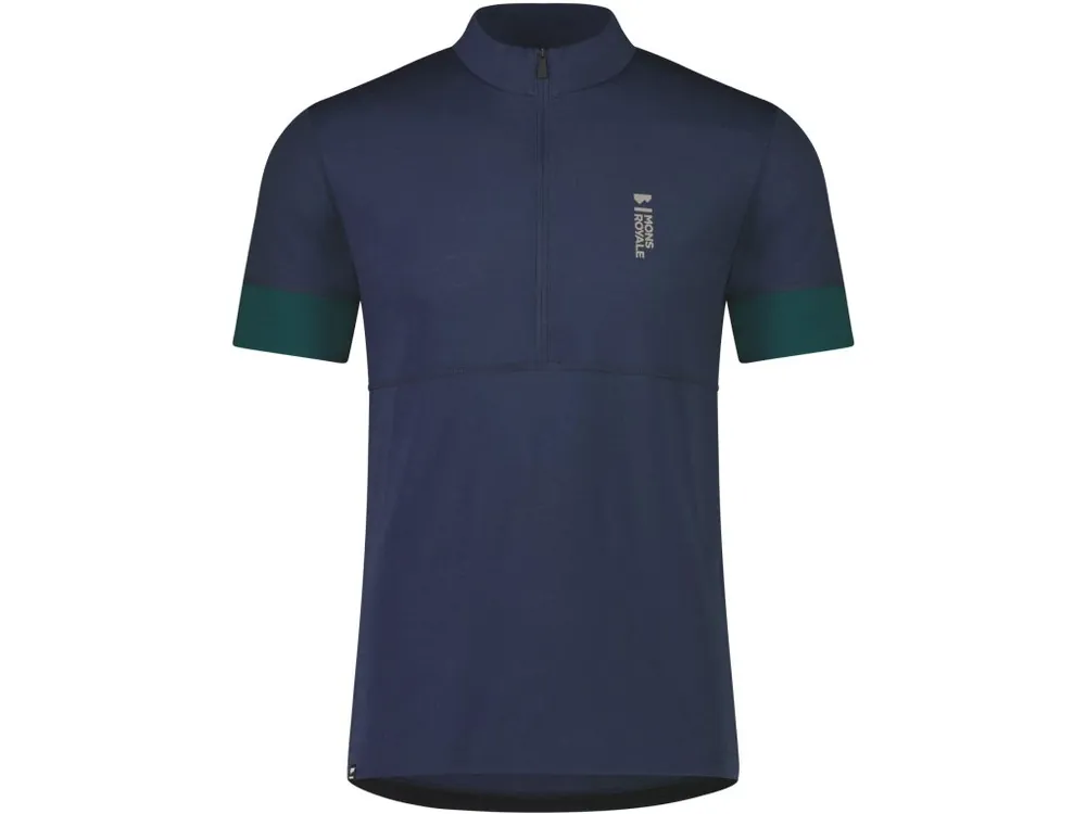 Pánský dres Mons Royale Cadence Half Zip evergreen/midnight Cenový Hit
