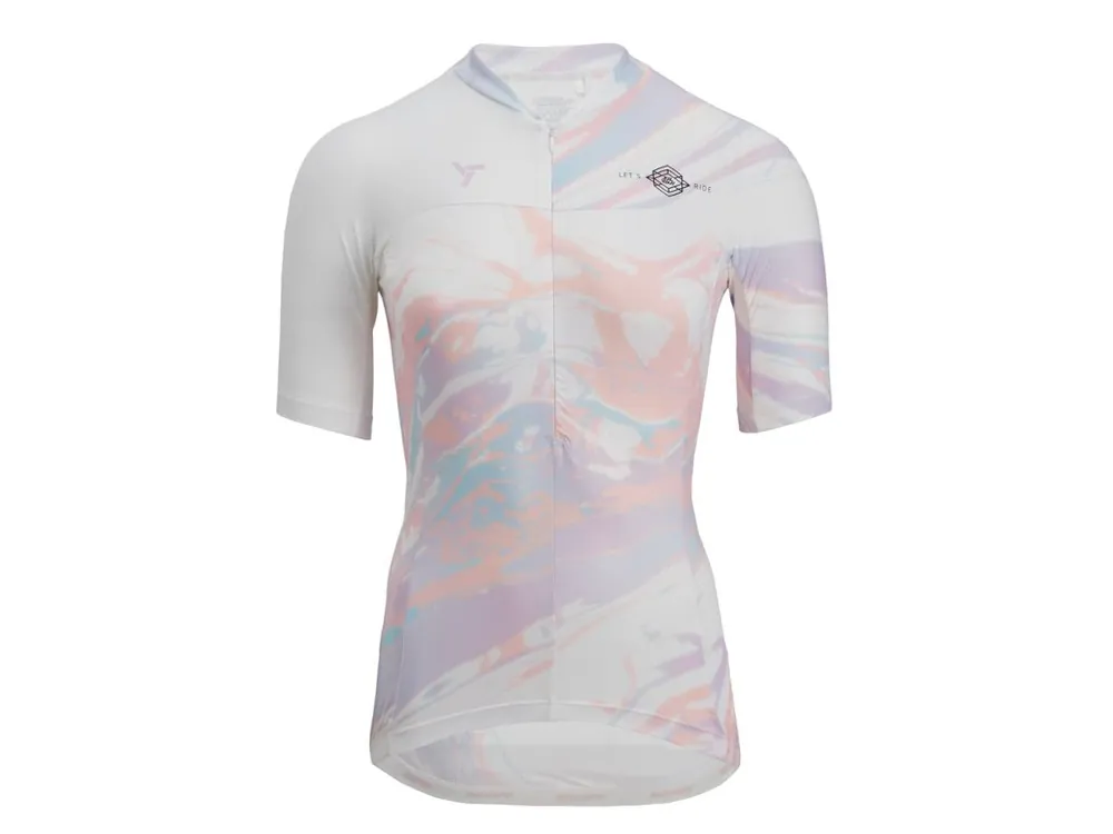 Hit Sezóny Cyklistický dámský dres Sivlini Catirina white/blush