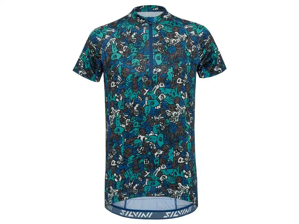 Sezónní Sleva Dětský cyklodres Silvini Scrivia blue/yellow
