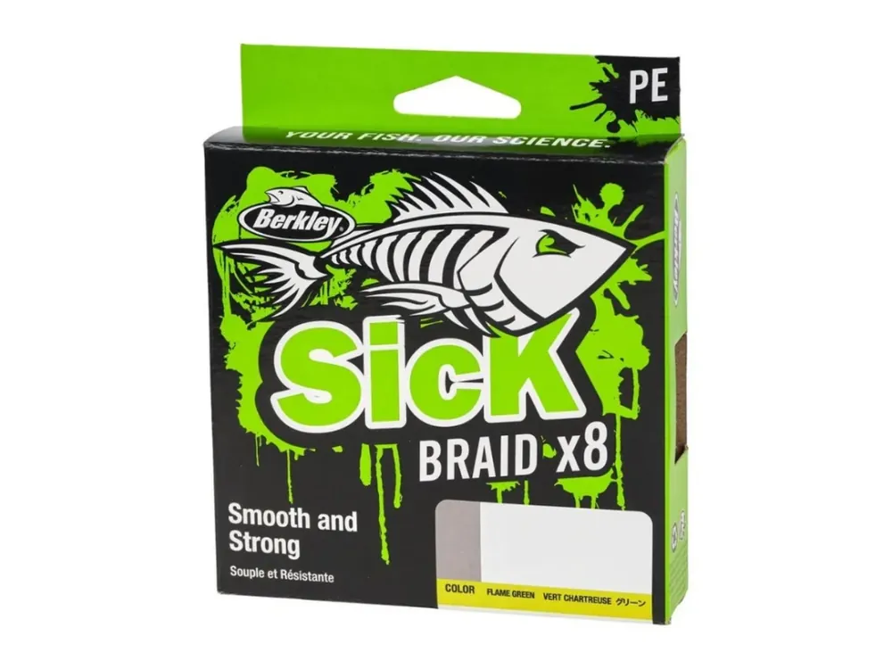 Poslední Šance Šňůra Berkley Sick Braid x8 Flame green 300m