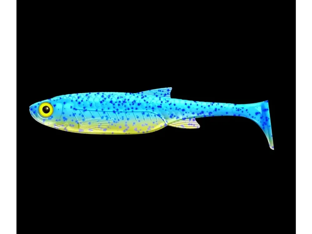 LIBRA LURES Kraken Shad 20,5 cm, 60 g – Lime Chartreuse/Blue 127 – 1ks/bal Vysoce Kvalitní