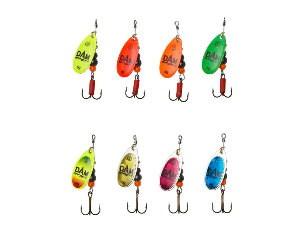 Sleva DAM Třpytka Effzett Fluo Spinner size 6, 20g
