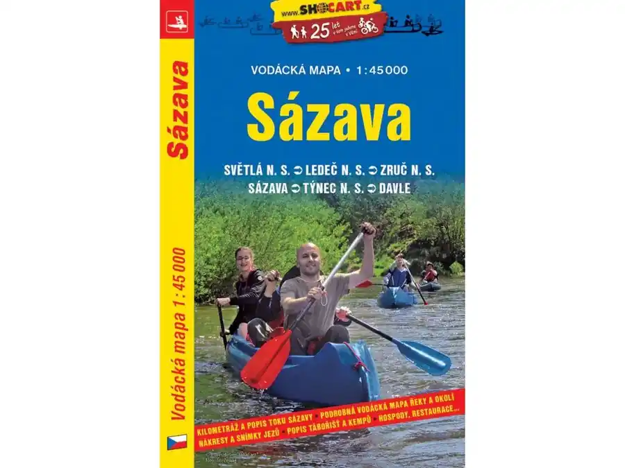 Nová Kolekce Vodácká mapa Sázava