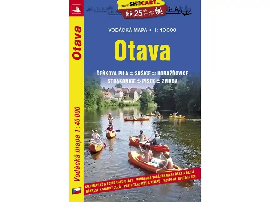 Nízká Cena Vodácká mapa Otava