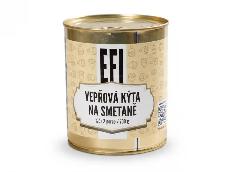 EFI Vepřová kýta na smetaně 700g 2porce (trvanlivost až 24 měsíců) Časově Omezené