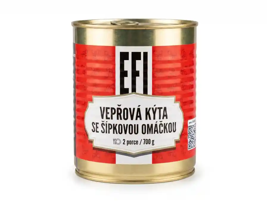 Pouze Dnes EFI Vepřová kýta se šípkovou omáčkou 700g 2 porce (trvanlivost až 24 měsíců)