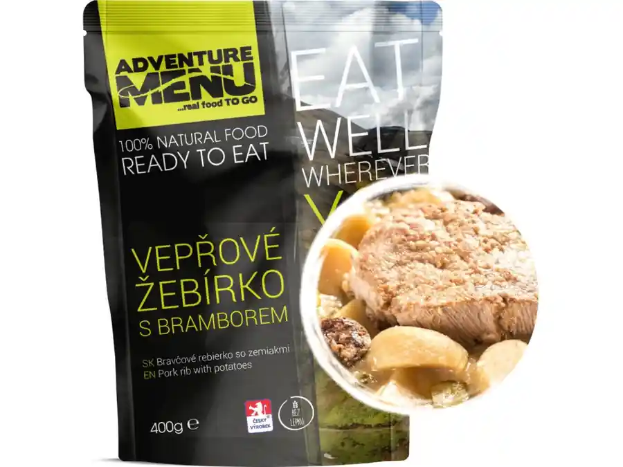Adventure menu - Vepřové žebírko s bramborem Cenová Bomba