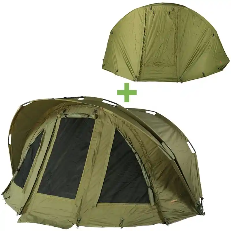 Značkový GIANTS FISHING - Bivak Luxury 2 Man Bivvy + druhý plášť